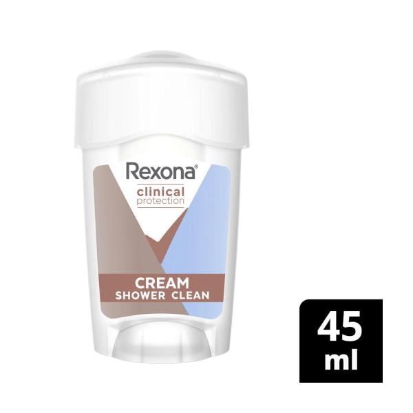 Rexona Women Antiperspirant Cream Clinical Shower Clean | 45mL