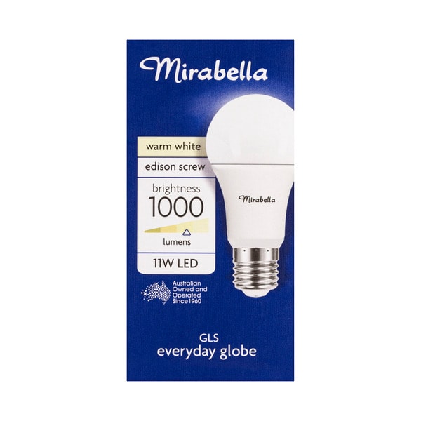 Mirabella LED Globe GLS Bayonet Cap 11 watt Warm White | 1 each