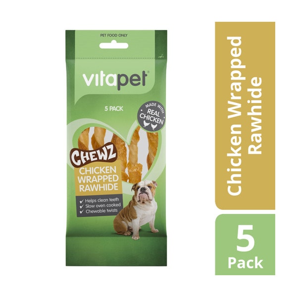 Vitapet Chicken Wrapped Rawhide Sticks | 5 pack