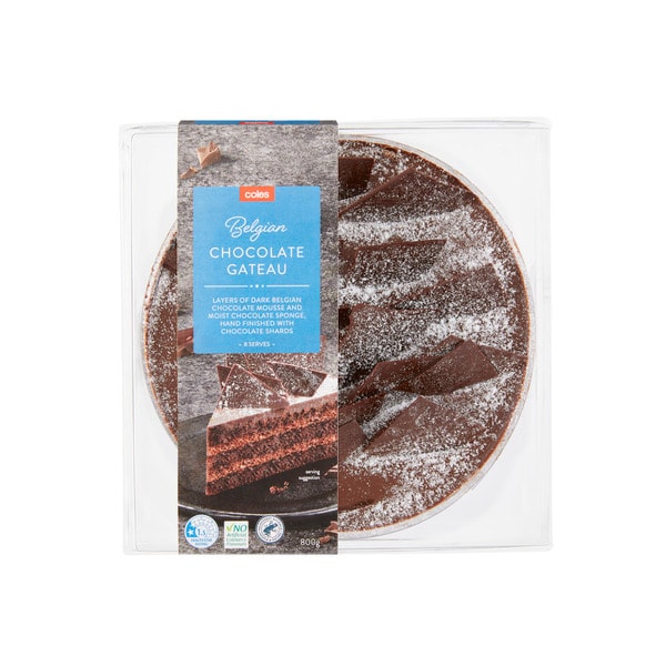 Coles Belgian Chocolate Gateau | 800g
