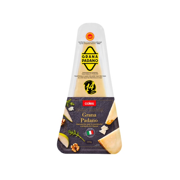 Coles Grana Padano Aged 14 Months | 250g