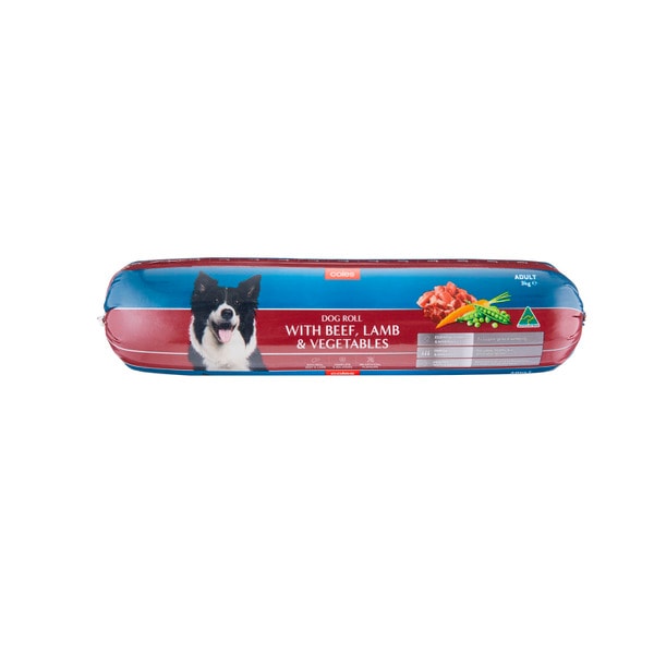Coles Adult Chilled Fresh Dog Food Roll Lamb | 3kg