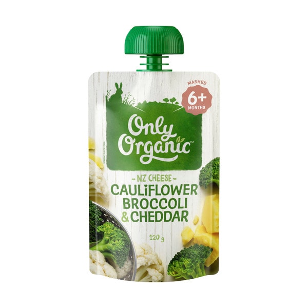 Only Organic Cauliflower Broccoli & Cheddar | 120g