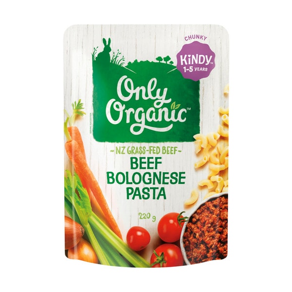 Only Organic Beef Bolognese Pasta 1-5 Years | 220g