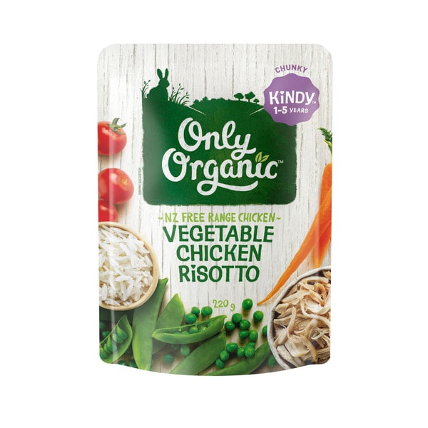 Only Organic Vegetable & Chicken Risotto | 220g
