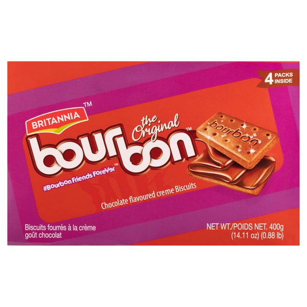 Britannia Bourbon Chocolate Flavoured Cream Biscuits | 400g
