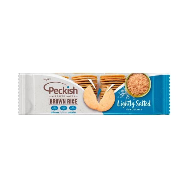 Peckish Brown Rice Crackers Low Salt | 90g