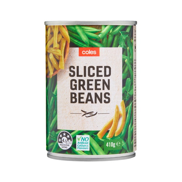 Coles Sliced Green Beans | 410g