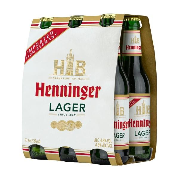 Henninger Premium Lager Bottle 330mL | 6 Pack