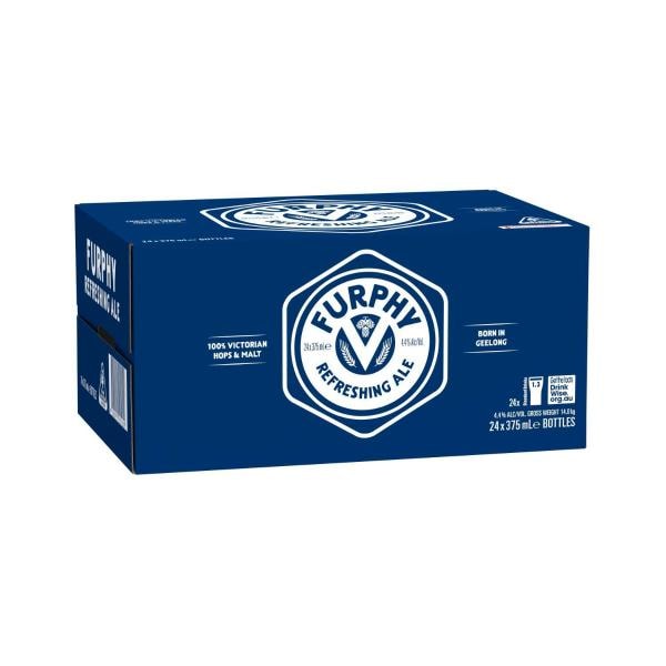 Furphy Refreshing Ale Bottle 375mL | 24 Pack