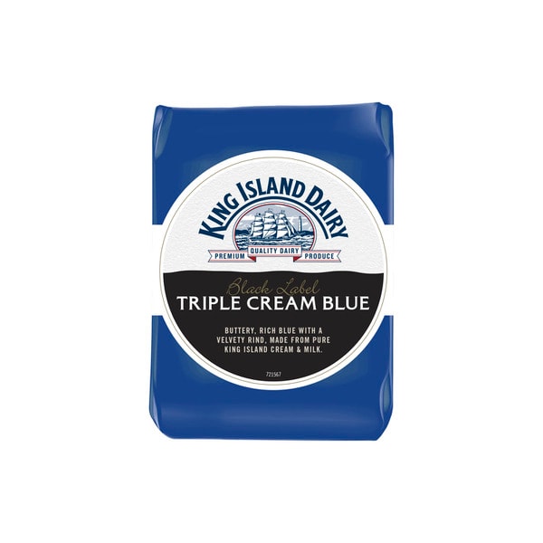 King Island Dairy Black Label Blue Triple Cream | approx. 100g