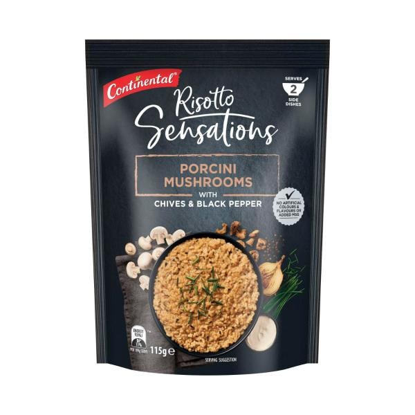 Continental Mushroom & Chive Risotto Serves 3 | 115g