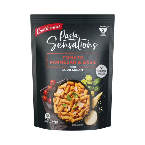 Continental Creamy Tomato Parmesan & Basil Pasta Serves 2 | 98g