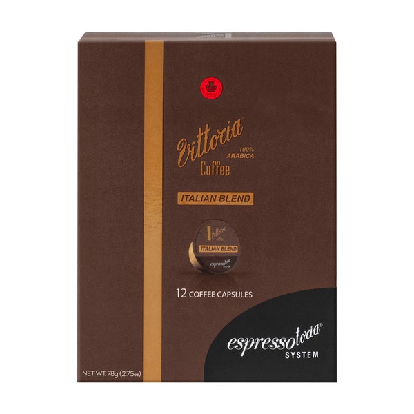 Vittoria Espressotoria Italian Blend Coffee Capsules 12 pack | 78g