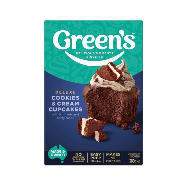 Green's Cupcake Mixes Cookie & Cream | 380g