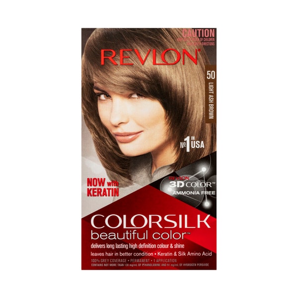 Revlon Colorsilk Light Ash Brown 50 Hair Colour | 1 pack
