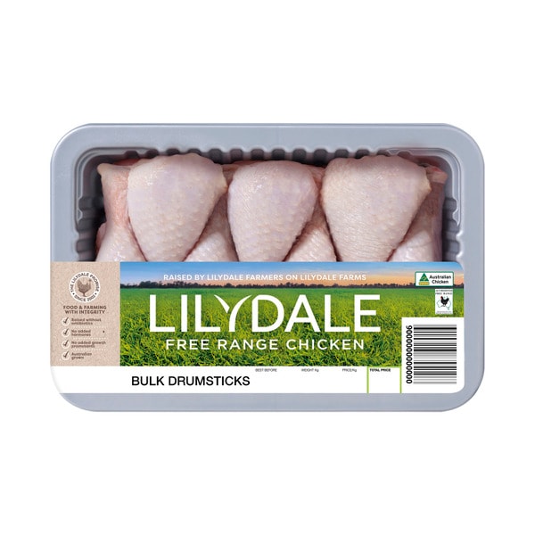 Lilydale Free Range Chicken Drumsticks Bulk Pack                | approx. 1kg each