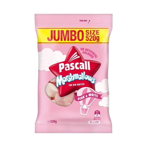 Pascall Pink and White Marshmallows Jumbo Pack | 520g