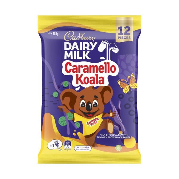 Cadbury Dairy Milk Chocolate Caramello Koala Sharepack 12 Pack | 180g