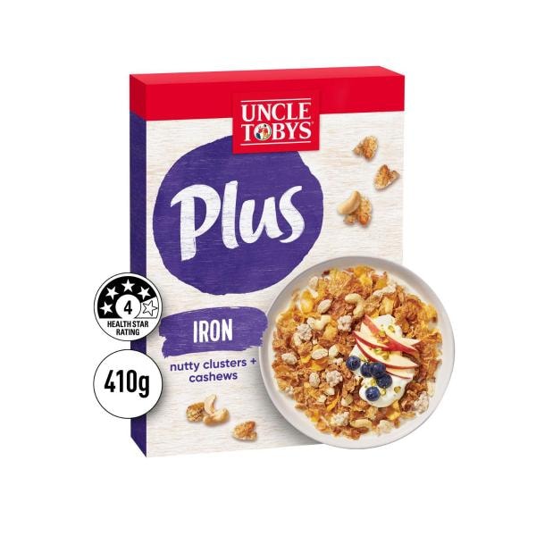Uncle Tobys Plus Iron Cereal | 410g