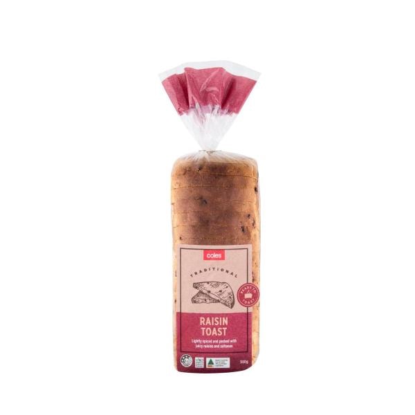 Coles Raisin Toast | 560g