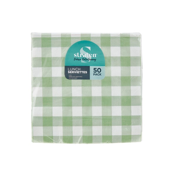 Straten Coloured Lunch Serviettes | 50 pack