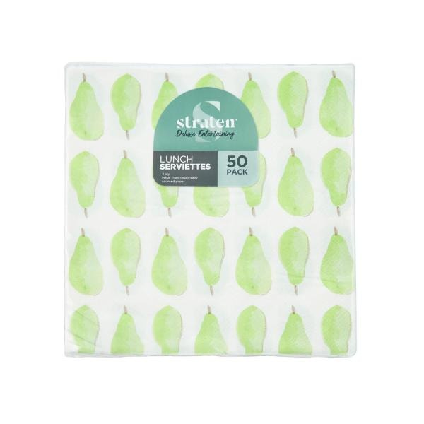Straten Patterned Lunch Serviettes | 50 pack