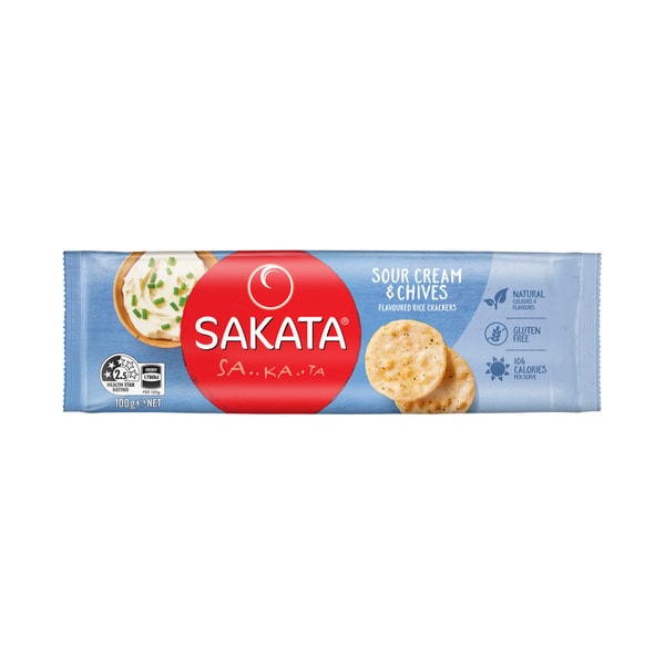 Sakata Rice Crackers Sour Cream Chive | 100g