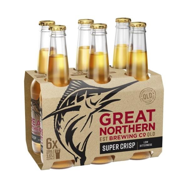 Great Northern Super Crisp Lager Bottle 330mL | 6 Pack