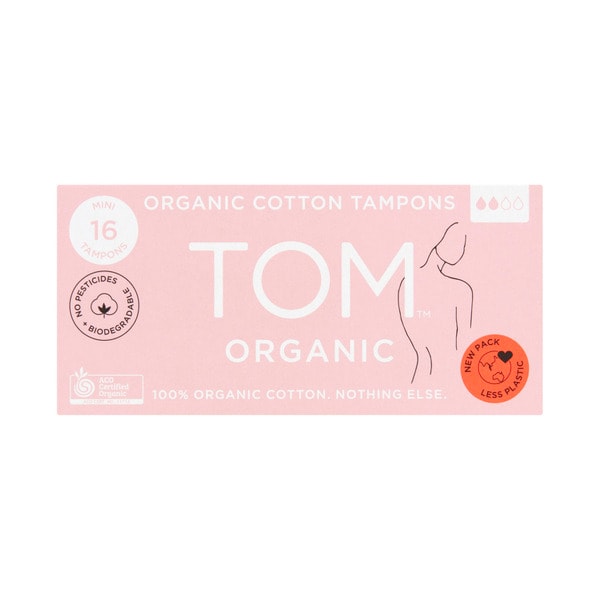 TOM Organic Mini Tampons | 16 pack
