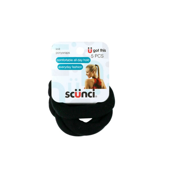 Scunci Effortless Beauty Knit Pony Wraps | 5 pack