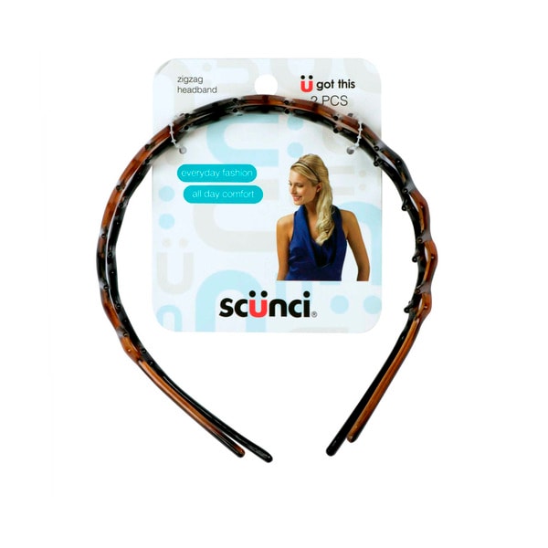 Scunci Effortless Beauty Zigzag Headband | 2 pack