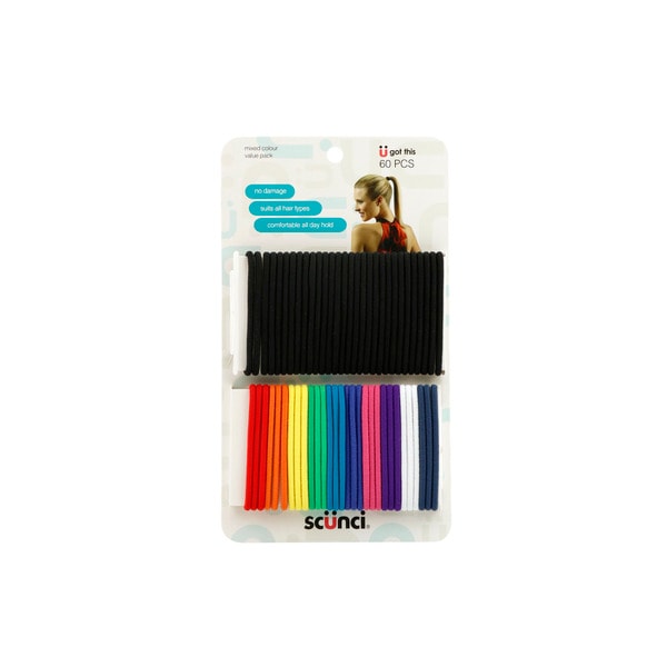 Scunci No Damage Elastics Value Pack | 60 pack