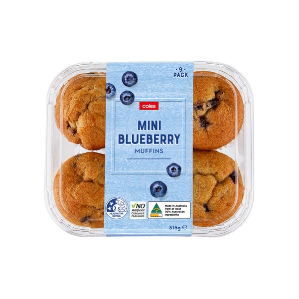 Coles Blueberry Mini Muffins | 9 pack