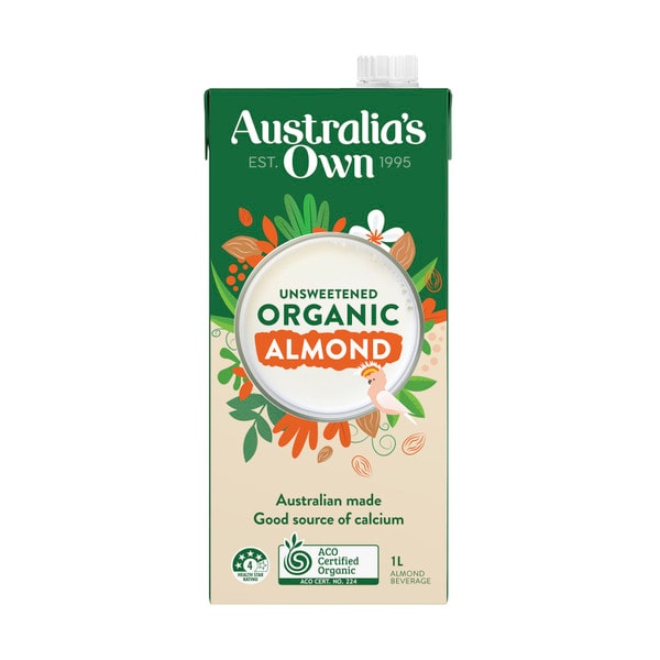 Australia's Own Unsweetened Organic Almond Milk | 1L