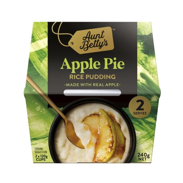 Aunt Betty's Creamy Rice Snack With Apple & Cinnamon | 240g