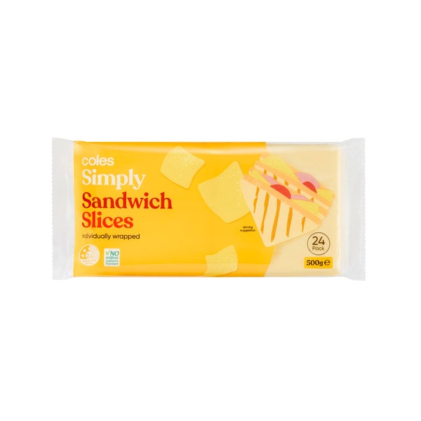 Coles Dairy Cheese Slices Processed | 500g
