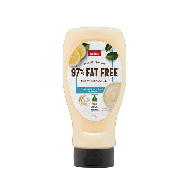 Coles 97% Fat Free Mayonnaise | 525g