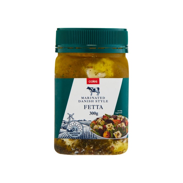 Coles Marinated Danish Fetta | 300g