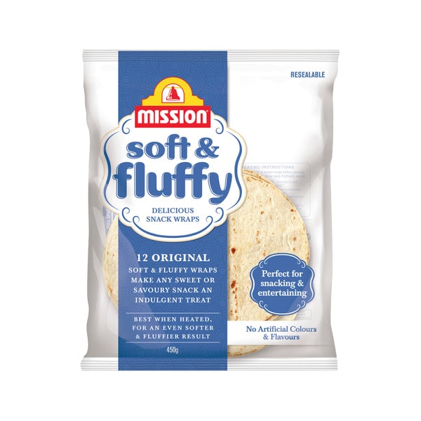 Mission Soft & Fluffy Wrap 12 pack | 450g