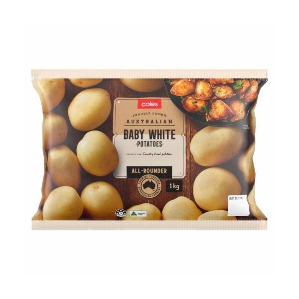 Coles Baby White Potatoes Prepacked | 1kg