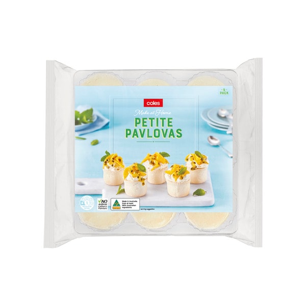 Coles Petite Pavlovas 9 pack | 120g