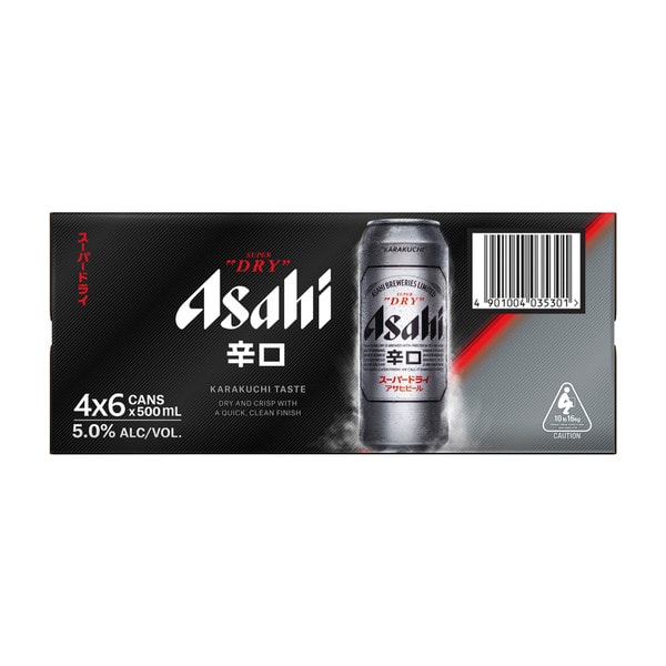 Asahi Super Dry Cans 500mL | 24 Pack