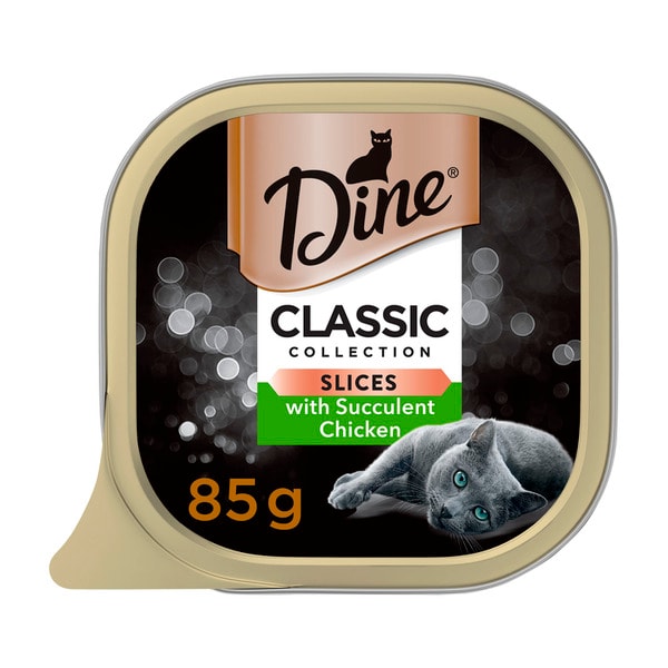 Dine Slices With Chicken Wet Cat Food Tray | 85g