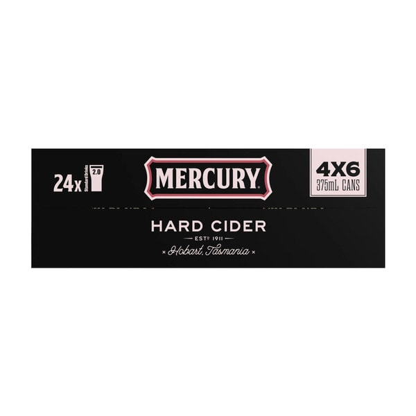 Mercury Hard Cider Can 375mL | 24 Pack