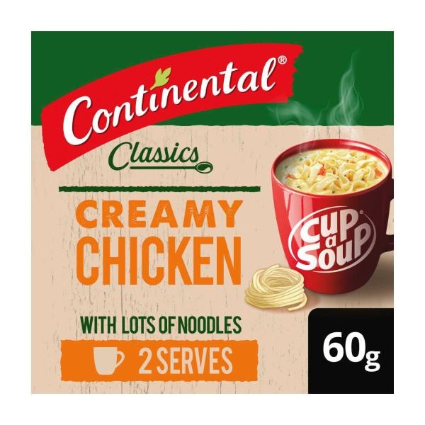 Continental Cup A Soup Creamy Chicken With Lots Of Noodles Serves 2 | 60g