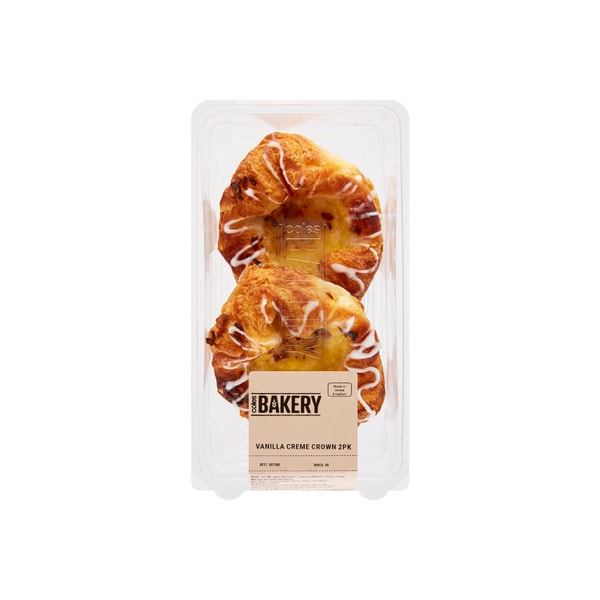 Coles Bakery Vanilla Creme Crown | 2 pack