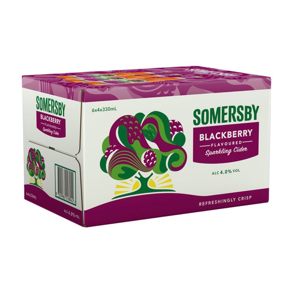 Somersby Blackberry Bottle 330mL | 24 Pack