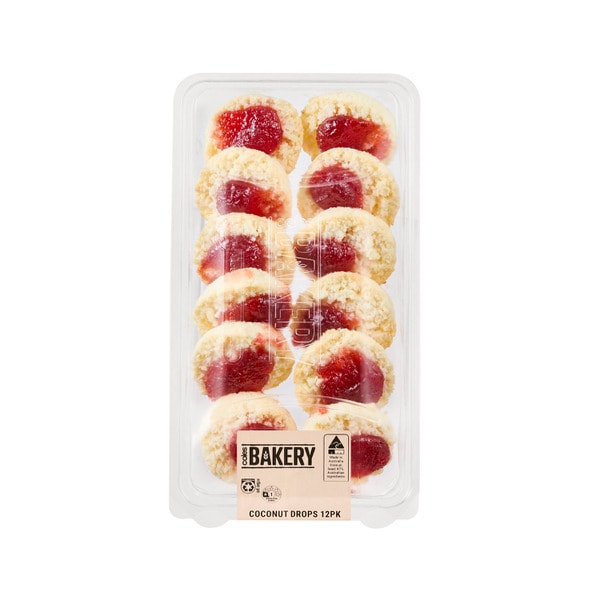 Coles Bakery Coconut Drops | 12 pack