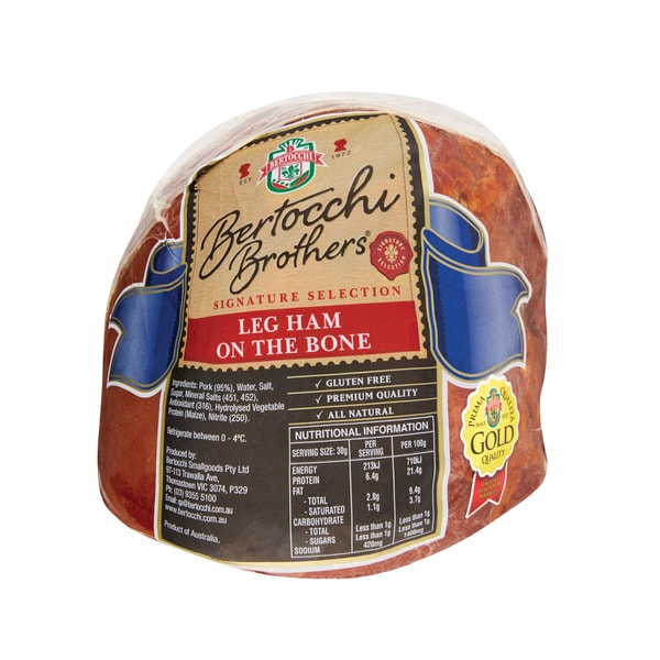 Bertocchi Brothers Ham On The Bone Quarters | approx. 2.2kg